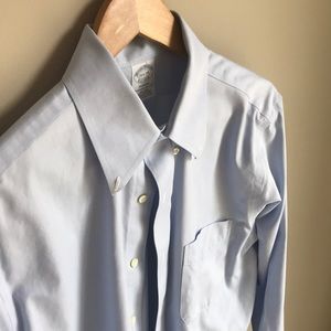 Brooks Brothers, blue, dress shirt, 15 1/2 - 34
